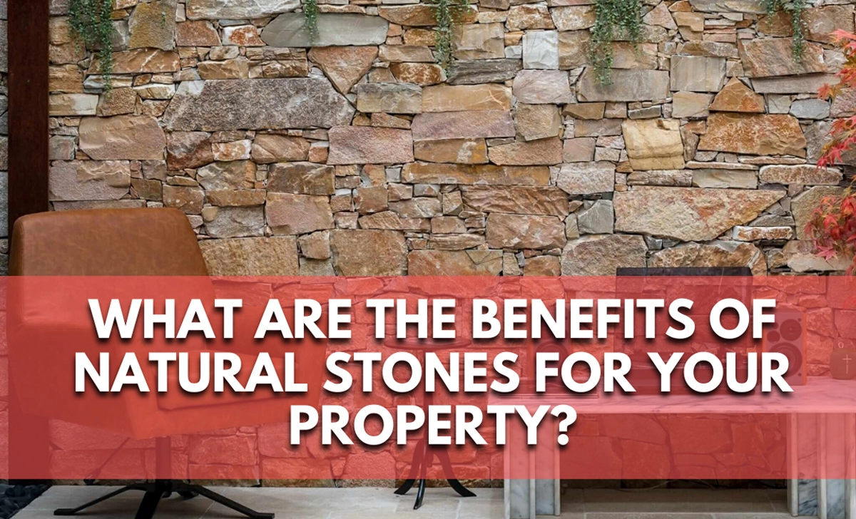 Natural stone surfaces in a modern home