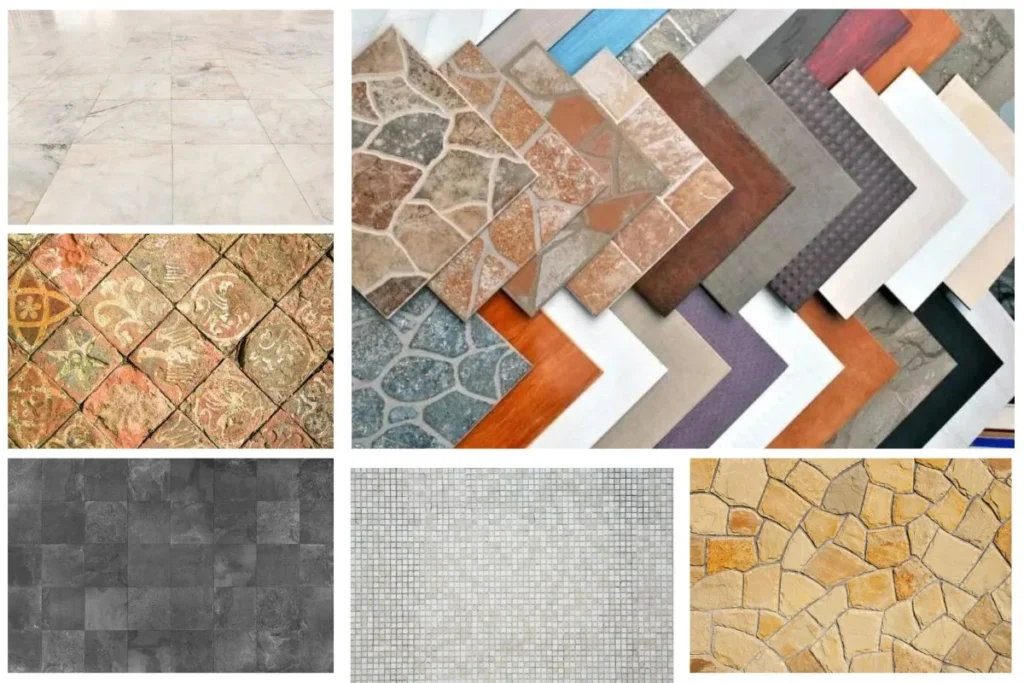 Tile flooring material options